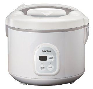 Aroma ARC 838TC 8 Cup (Uncooked), 16 Cup (Cooked) Digital Rice Cooker and Food Steamer, White Kitchen & Dining