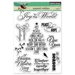Penny Black Clear Stamps 5 X6.5 Sheet   Seasons Wishes