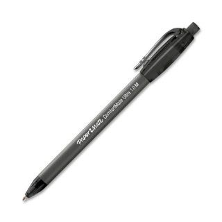Paper Mate Comfortmate Retractable Medium Point Ballpoint Pens, 12 Black Ink Pens (6330187)  Rollerball Pens 