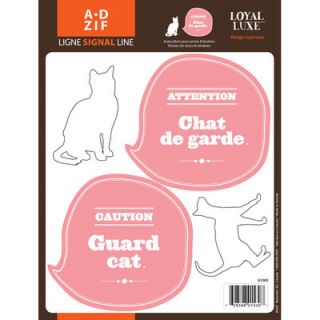 ADZif Signal Guard Cat Window Sticker G1000