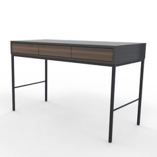 Industrya Type S Writing Desk TS. Finish Charcoal / Walnut / Matte Black