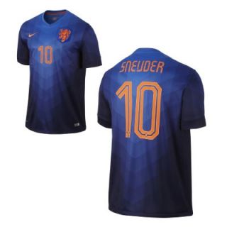 Nike 2014 Netherlands Stadium (Sneijder) Mens Soccer Jersey   Bright Blue