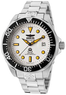 Invicta 10640  Watches,Mens Pro Diver Automatic White Dial Stainless Steel, Casual Invicta Automatic Watches