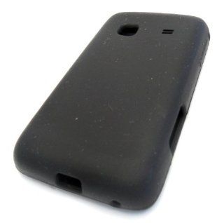 Samsung Galaxy M828c Precedent Black Soft Silicone Cover Case Skin Straight Talk Protector Cell Phones & Accessories