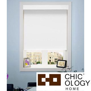 Chicology Mountain Snow Cord Free Roller Shade With Valance