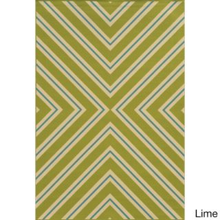 Indoor/ Outdoor Geometric Polypropylene Rug (19 X 39)