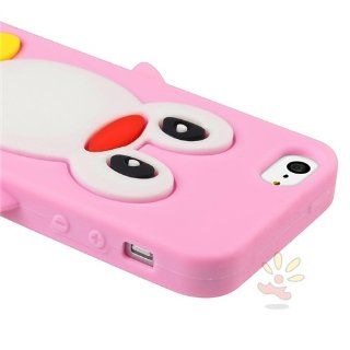 Everydaysource compatible with Apple® iPhone® 5 / 5S Light Pink Penguin Silicone Skin Case Cell Phones & Accessories