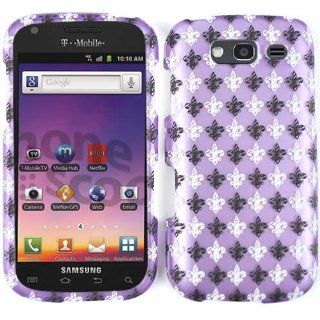 Samsung Galaxy S Blaze 4G T769 Saints Fleur De Lis Purple Case Cover Hard New Cell Phones & Accessories