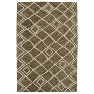 Hand tufted Utopia Lucca Brown Wool Rug (2 X 3)