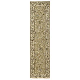 Anabelle Hand tufted Camel color Wool Rug (26 X 10)