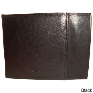 Kozmic Kozmic Leather Money Clip Wallet Black Size Small