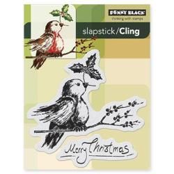 Penny Black Cling Rubber Stamp 4 X5.25 Sheet   Robins Wish
