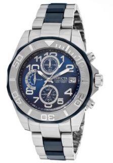 Invicta 1251  Watches,Mens Pro Diver Chronograph Blue Dial Tungsten Ceramic, Chronograph Invicta Quartz Watches