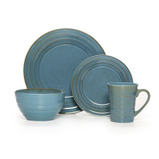 Pfaltzgraff Everyday Athena Teal 16 piece Dinnerware Set