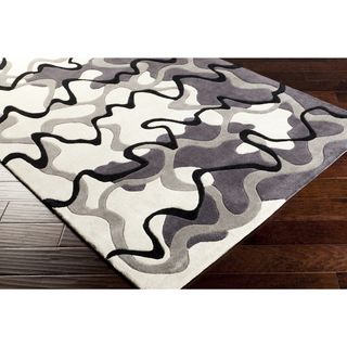 Hand tufted Dafter Contemporary Abstract Area Rug (9 X 13)