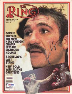 Gerrie Coetzee Autographed Magazine Cover PSA/DNA #S42120 at 's Sports Collectibles Store