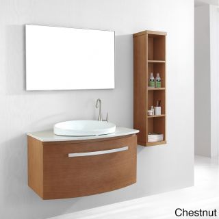 Virtu Usa 40 inch Anabelle Single Sink Bathroom Vanity Set