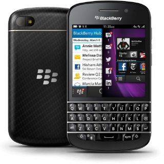 BlackBerry Q10 Unlocked GSM Smartphone   Black Cell Phones & Accessories