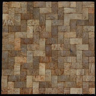 Natural Brown Convex Coconut Wall Tile