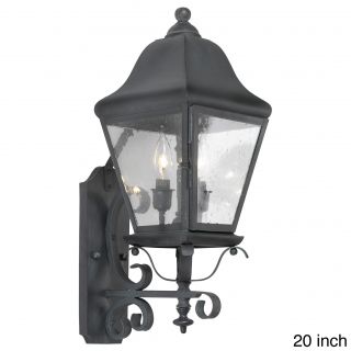 Belmont 3 light Charcoal Outdoor Wall Sconce