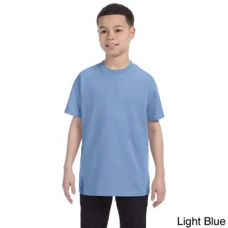 Jerzees Youth Boys Heavyweight Blend T shirt Blue Size L (14 16)
