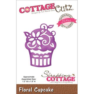Cottagecutz Elites Die 1.5x1.9 floral Cupcake