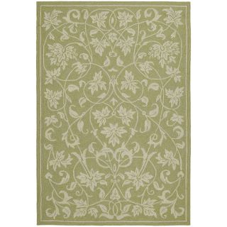 Fiesta Avocado Indoor/ Outdoor Scroll Rug (90 X 120)