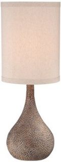 Chalane Hammered Gourd Bronze Table Lamp    