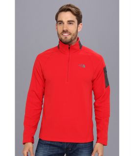 The North Face RDT 100 1/2 Zip Mens Long Sleeve Pullover (Red)