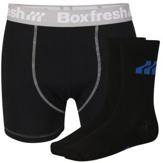 Boxfresh Mens Sock & Boxer Gift Set   Black      Clothing