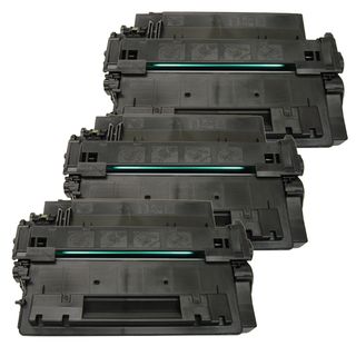 Hp Ce255x (hp 55x) Remanufactured Compatible Black Toner Cartridge (pack Of 3)
