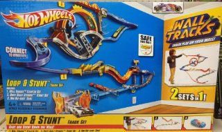 Mattel Hot Wheels Wall Tracks Loop & Stunt Track Set Toys & Games