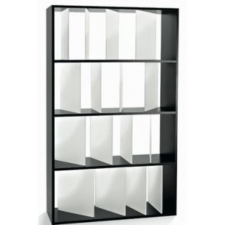 Kartell Sundial 65 Bookcase 8012 Finish Glossy Black Frame, Satin Transpare