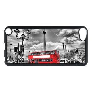 Fashionable Red Bus Printed IPod Touch 5th Generation 5G 5 Case Hard Plastic IPod Touch 5th Generation 5G 5 Case Cell Phones & Accessories