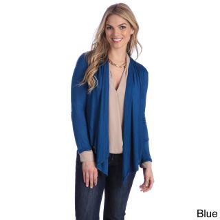 Stanzino Stanzino Womens Lace back Detailed Cardigan Blue Size S (4  6)