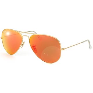 Ray ban Rb3025 Unisex 112/69 Matte Gold/ Red Metal Aviator Sunglasses