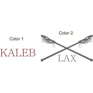 Alphabet Garden Designs Lacrosse Name LAX Vinyl Wall Decal sport113