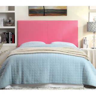 Furniture Of America Bling Pink Leatherette Upholstered Headboard