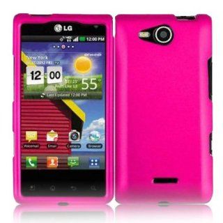 SODIAL(TM) Hot Pink Hard Case Cover for LG Lucid 4G VS840 Electronics