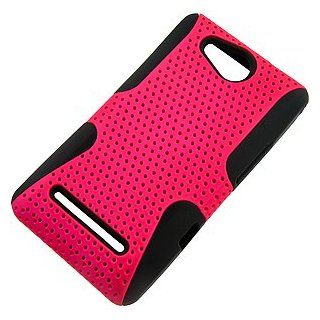 Apex Hybrid Case for LG Lucid VS840, Hot Pink & Black Cell Phones & Accessories