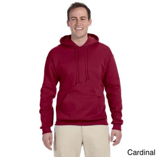 Jerzees Mens 50/50 8 ounce Nublend Fleece Hooded Sweatshirt Red Size XXL