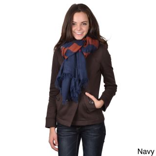 Journee Collection Womens Multi color Striped Scarf