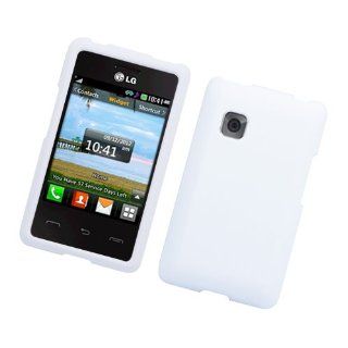 LG 840G Rubber COVER White 10 Cell Phones & Accessories