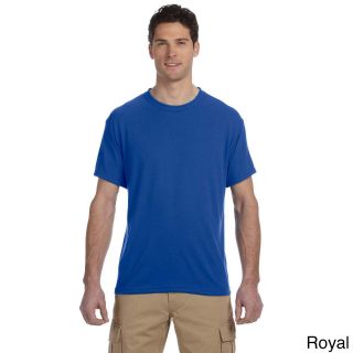 Jerzees Mens Basic Crew Neck T shirt Blue Size XXL