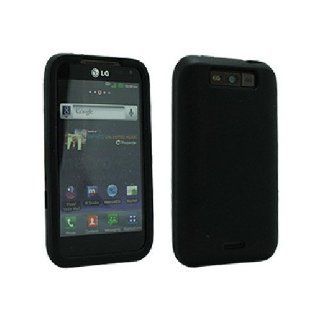 Black Soft Silicone Gel Skin Cover Case for LG Connect 4G MS840 Viper LS840 Cell Phones & Accessories