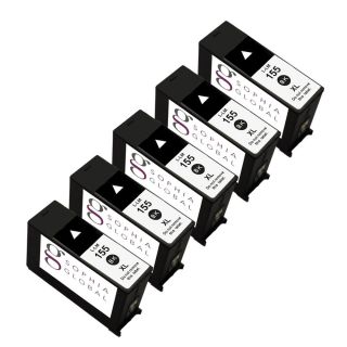 Sophia Global Remanufactured Black Ink Cartridge Replacement For Lexmark 155xl (pack Of 5)