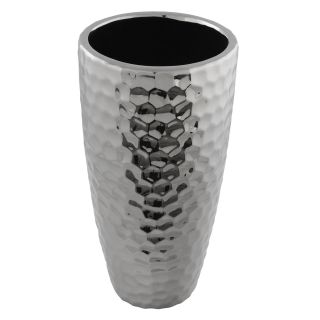 Titanium Hammered 12.25 inch Vase