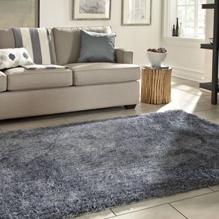 Hand tufted Karastan Uber Shag Shadow Polyester Rug (8 X 11)