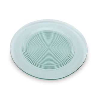 Recycled Glass Ringed Dinner Plate 4 piece Set
