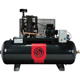 Chicago Pneumatic Reciprocating Air Compressor — 7.5 HP, 80 Gallon, 208/230 Volt, 1-Phase, Model# RCP-7581HS  20   29 CFM Air Compressors